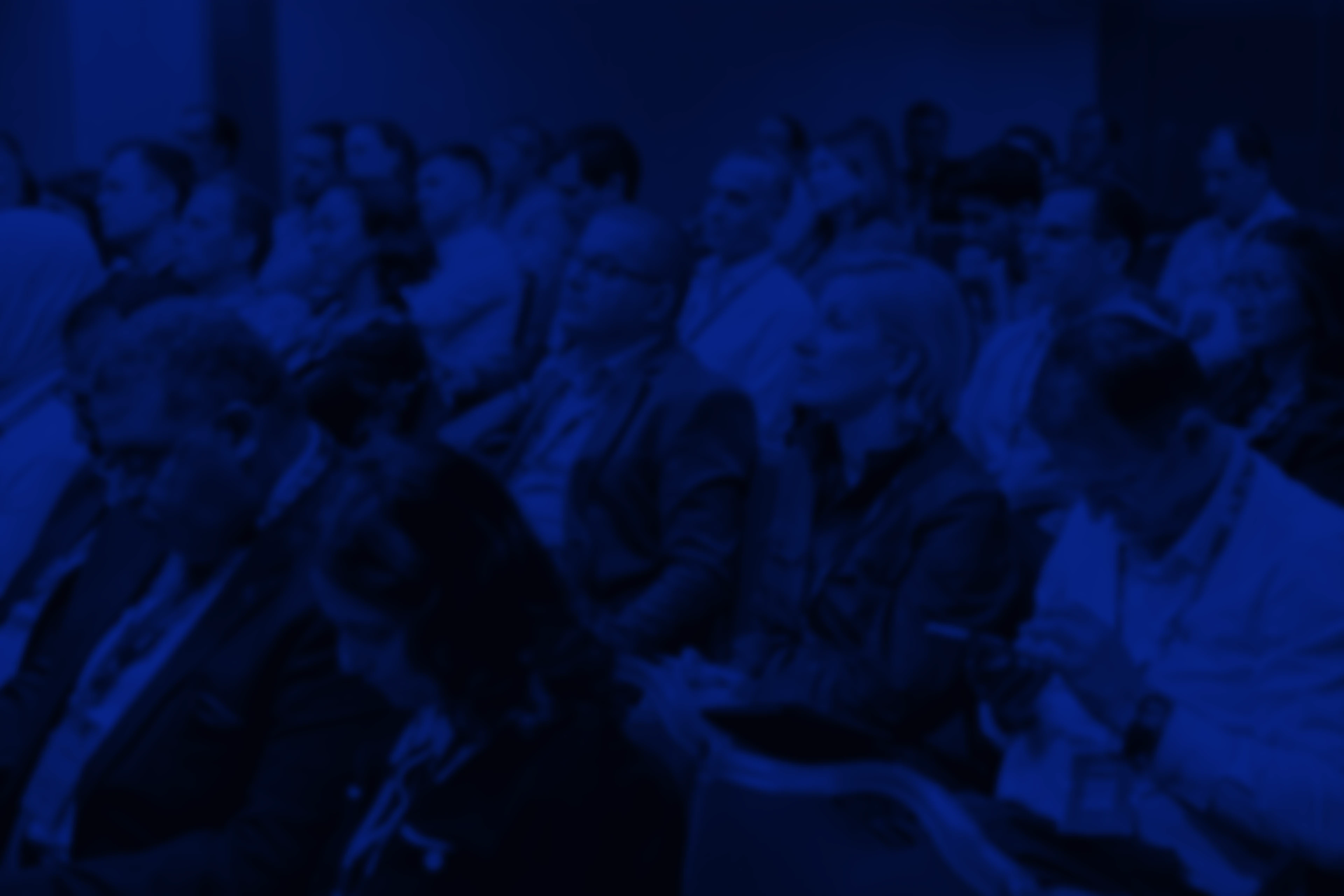 blurry conference hall